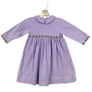 Orient Expressed Inc Dress Girls 3 Long Sleeve Corduroy A Line Cotton Ribbon